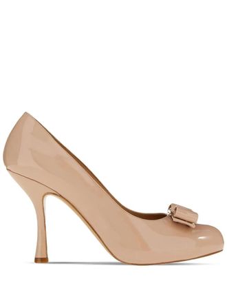 Ferragamo Ferragamo Vara Bow Mid-Heel Pumps