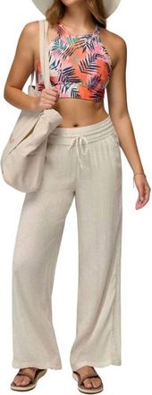 Prana Fernie Beach Pants In Soft White Seaside