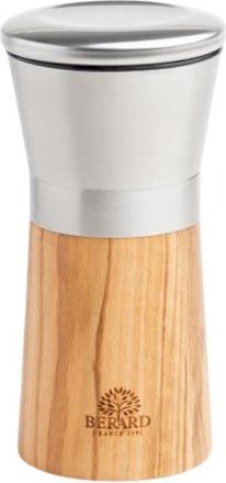 Bérard Premium Pfeffermühle Racine aus Olivenholz & Edelstahl ø 6.5 x 13 cm