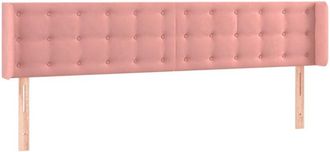 vidaXL Cabecero De Terciopelo Rosa 183x16x78/88 Cm Vidaxl