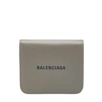Balenciaga Gray Leather Wallet (Bi-Fold) (Pre-Owned)