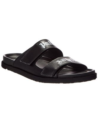 Palm Angels Logo Leather Sandal
