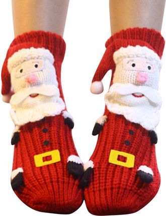 Generic 3D Knit Animal Socks,Skid Warm Proof Cotton Socks, Novelty Floor Sock for Christmas,Cute Hand Crochet Knit Sock,Winter Warm Floor socks for Adults,Bre