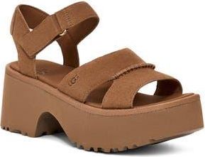 UGG New Heights Platform Sandal in Chestnut at Nordstrom Rack, Size 9.5