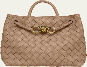 Bottega Veneta Andiamo Small Leather Top-Handle Bag