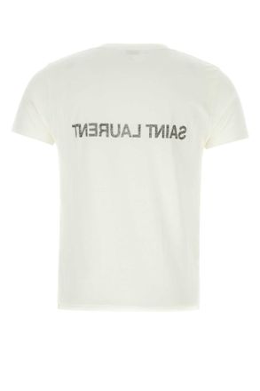 Saint Laurent 663278y37aw 9744 Cotton T-Shirt T-shirts And Polos