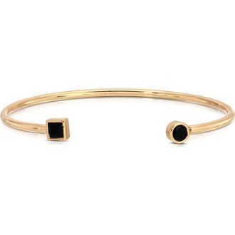 Ettika Shapes Cuff Bracelet in Black at Nordstrom