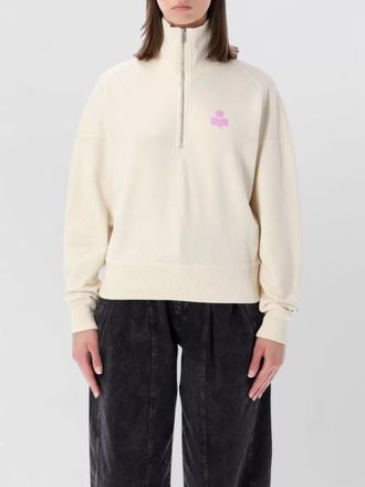 Isabel Marant ross cotton half zip sweatshirt top