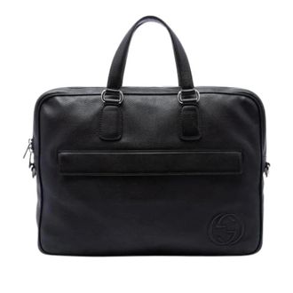 Gucci Pre-owned Business Bag - unisex - Pre-owned - Zwart - Maat: ONE Size Leer