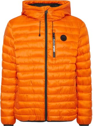 Plein Sport Piumino trapuntato con cappuccio - Arancione