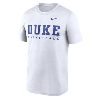 Nike Duke Courtside Basketball Legend Nike Mens Dri-FIT College T-Shirt in White | 02TI10ADU-8TZ