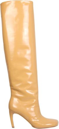 Dries Van Noten Calf Leather High Boots - Beige