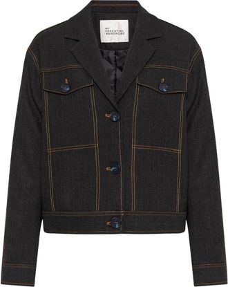 MY ESSENTIAL WARDROBE Monty Jacket - Dames - Spijkerjassen - Grijs - S - Leer - Jassen