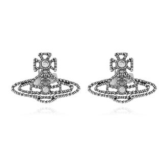 Vivienne Westwood Earrings Coretta - female - Vivienne Westwood - Earrings - Gray - ONE SIZE - Accessories