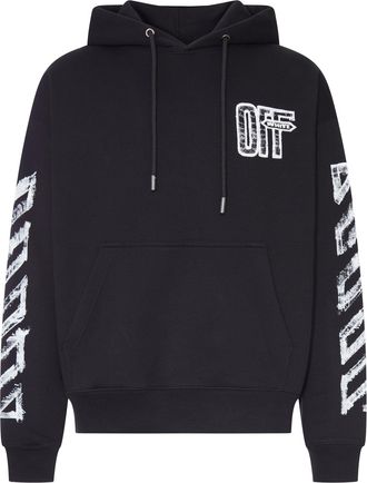Off-white HOODIE WITH ARROW SKETCH PRINT - Off-white - Man
