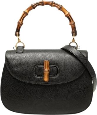 Gucci Pre-owned Bamboo Night - Dames - Vintage Handtas - Zwart - ONE Size - Bamboe - Vintage