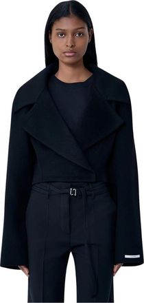 Sportmax Wool Coat - Dames - Blazers - Zwart - M - Wol - Jassen