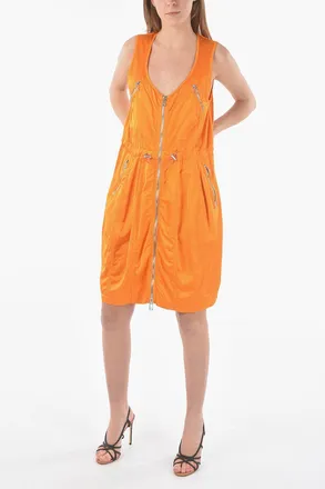 Bottega Veneta Utility Mini Dress with Full-Zip Closure Bottega Veneta