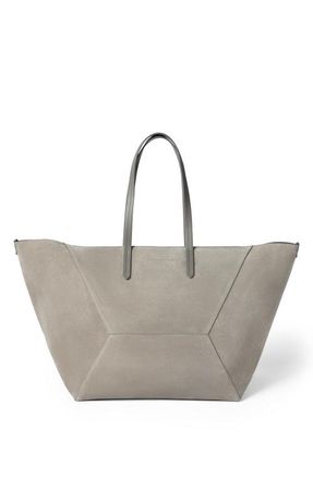 Brunello Cucinelli Suede large BC Duo bag in Khaki at Nordstrom