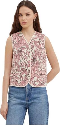 La Petite Francaise Gamin Vest - Dames - Bodywarmers - Veelkleurig - M - Katoen - Jassen