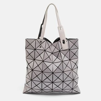 Issey Miyake Bao Bao Lilac Pvc And Mesh Nylon Tote