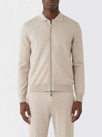 Brioni Cardigan a polo in cotone e cashmere Brioni