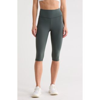 Zella Perform High Waist 2.0 Capri Leggings in Green Urban at Nordstrom Rack, Size X-Small