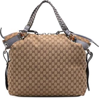 Gucci Pre-owned Tote Bags, female, Brown, Size: ONE SIZE Pre-owned Patterned Shoulder Bag
