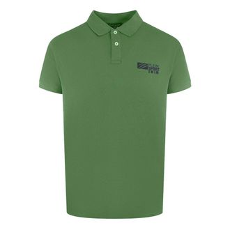 Plein Sport Klassieke Korte Mouwen Kraag Logo Polo Shirt in Groen