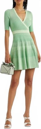 Jonathan Simkhai Nadya Mini Dress In Key Lime Multi