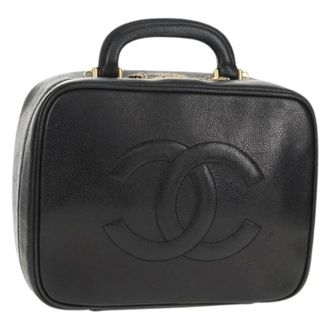 Chanel Pre-owned Handbags, female, Black, Size: ONE SIZE Pre-owned Vintage Hand Bag