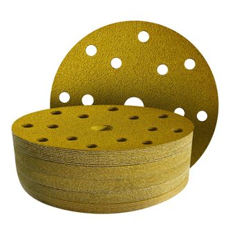 OEM 40 Discos Abrasivos De 150 Mm, Grano 40 - Disco De Lijado De 150 Mm Con 15 Agujeros Para Lijadoras Orbitales Aleatorias De 150 Mm