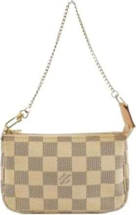 Louis Vuitton Pre-owned Mini Bags, female, Beige, Size: ONE SIZE Pre-owned Pochette Pouch
