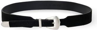 Fortela Phoenix Leather Belt in Black at Nordstrom, Size 80
