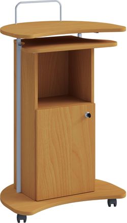 ebuy24 Ebuy24 - Consola De Altavoz M&oacute;vil Vcm Wood Dimensiones Aprox. Al. 93 A 111x An. 56x T. 41 Cm Desplazable Con Caj&oacute;n Escritorio De Pie - Komil (haya)