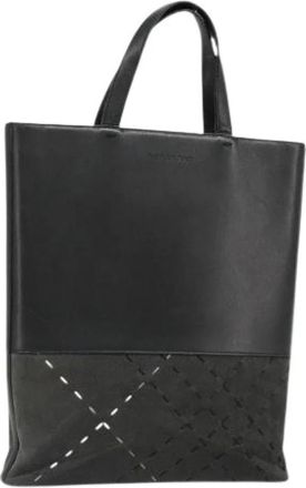 Burberry Pre-owned Vintage Tote Bag - Dames - Vintage Shopper - Zwart - ONE Size - Leer - Vintage