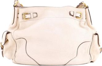 Prada Side Pocket Vitello Daino Medium hobo bag - Beige