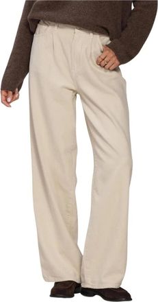 Knit-ted Broeken, Dames, Beige, XS, Katoen, Charly Broek