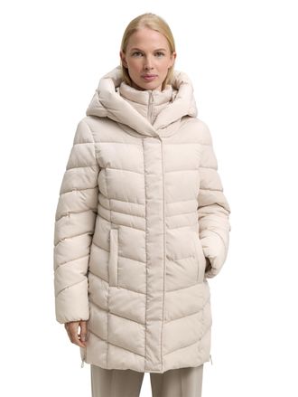 Tom Tailor Steppmantel TOM TAILOR, Damen, Gr. XXL, cold beige, Steppware, Obermaterial: 100% Polyester. Futter: 100% Polyester, unifarben, regular fit ca. Mitte 