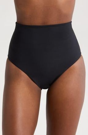 Bondi Born Aries High Waist Bikini Bottoms in Black at Nordstrom Rack, Size X-Large