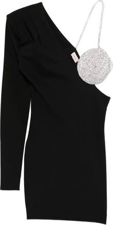 NUÉ Abito corto Spiral - Nero