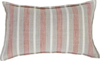 Pom Pom at Home Montecito Stripe Linen Accent Pillow in Terra Cotta/Natural at Nordstrom