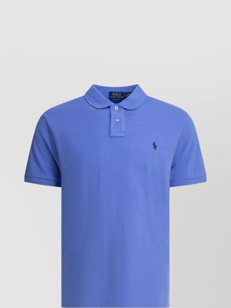 Polo Ralph Lauren ribbed collar polo shirt with short sleeves