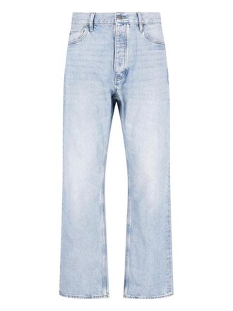 Fear of God Light Wash Denim Jeans With Straight-Leg Cut