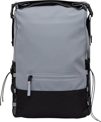 Rains Trail Mountaineer Rolltop Rugzak - unisex - Rugzakken - Grijs - ONE Size - Polyester - Tassen