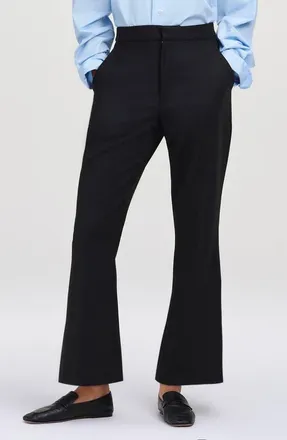 A.L.C. Sophie Cropped Flare Pants in Black at Nordstrom, Size 10
