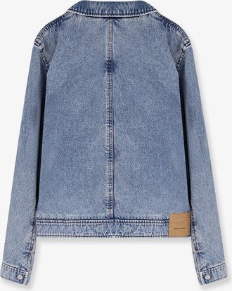 Ami Mens Denim Jacket Sacre Coeur Blue Cotton