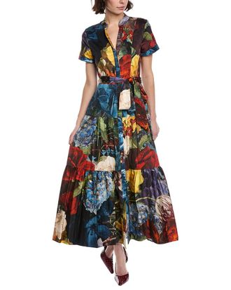 Alice & Olivia Alice + Olivia Lucy Midi Shirt Dress