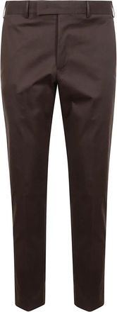 Pantaloni Torino Witte Zomerbroek - Heren - Chinos - Bruin - L - Katoen - Broeken