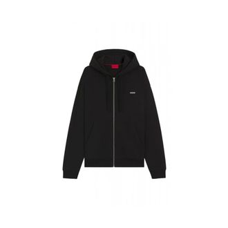 HUGO BOSS Hoodies & sweatvesten, Heren, Zwart, 2Xl, Katoen, Dapozip Zip Hoodie